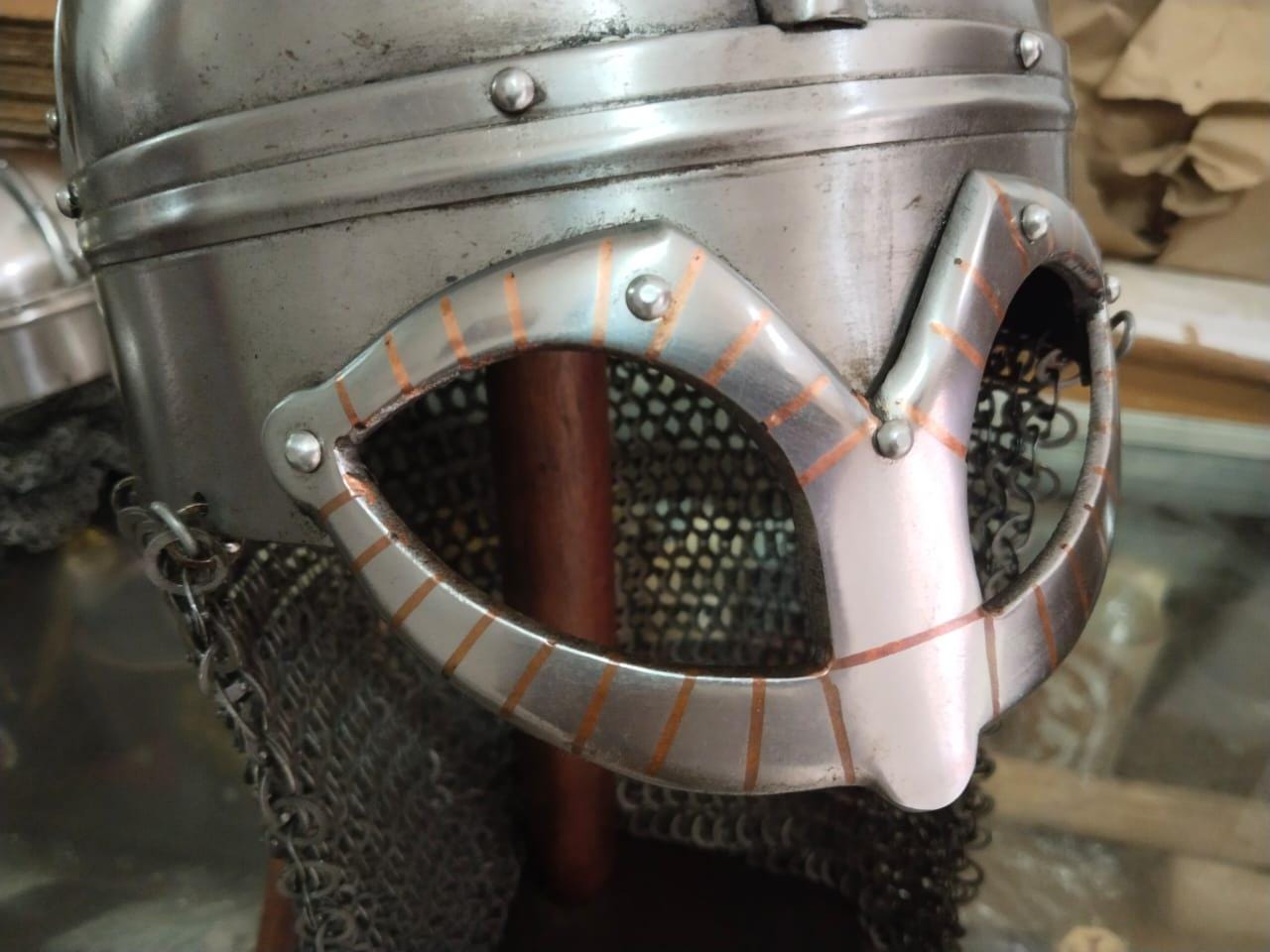 Viking Helmet, Gjermundbu viking helmet, medieval helmet