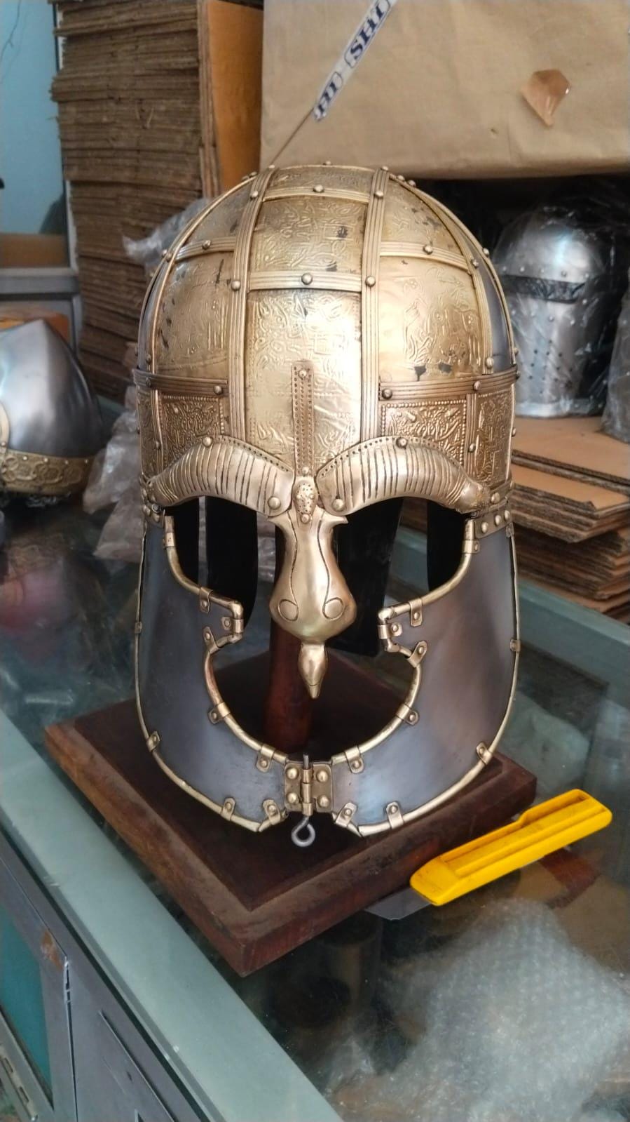 Vendel Helmet, Vendel Helmet XIV, Pre Medieval Helmet for Reenactment