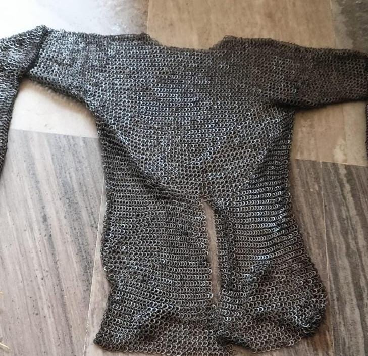 Viking chainmail, Viking maille armour rivited for reenactment