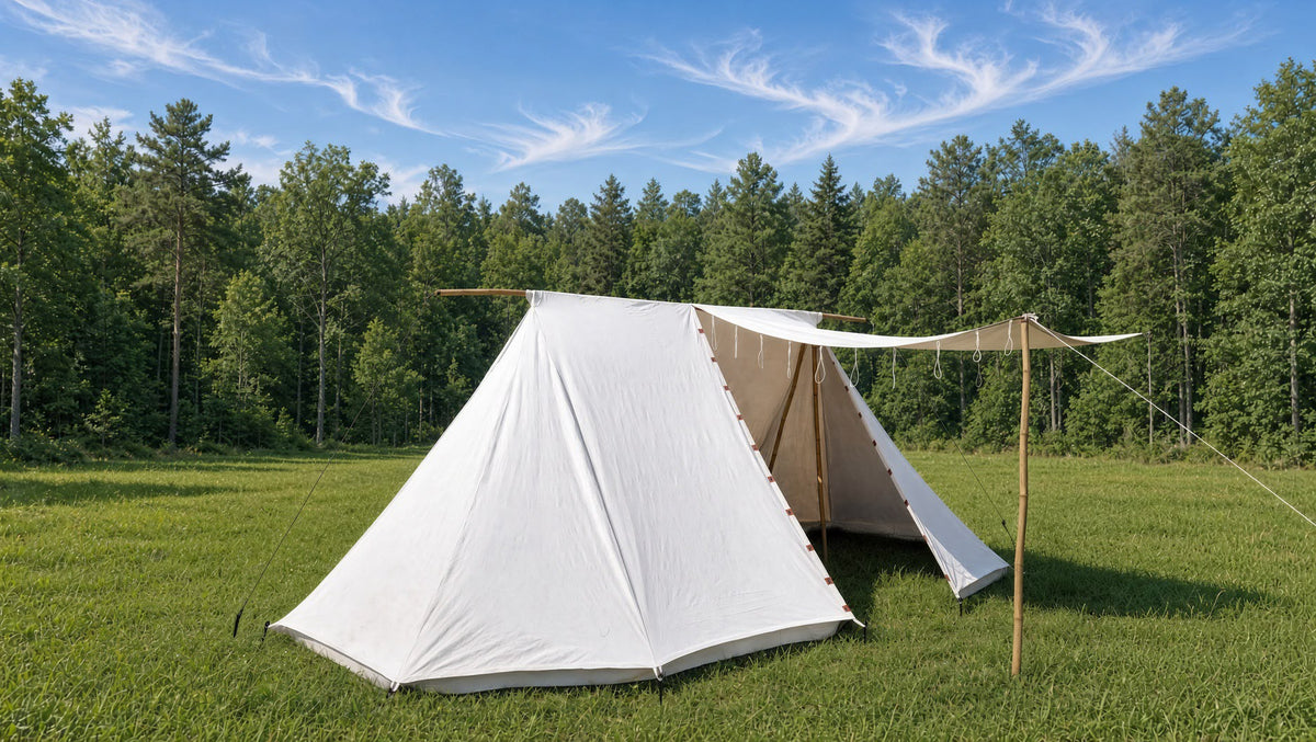 Saxon Geteld Tent, Medieval tent for Reenactment Deluxe Compartment
