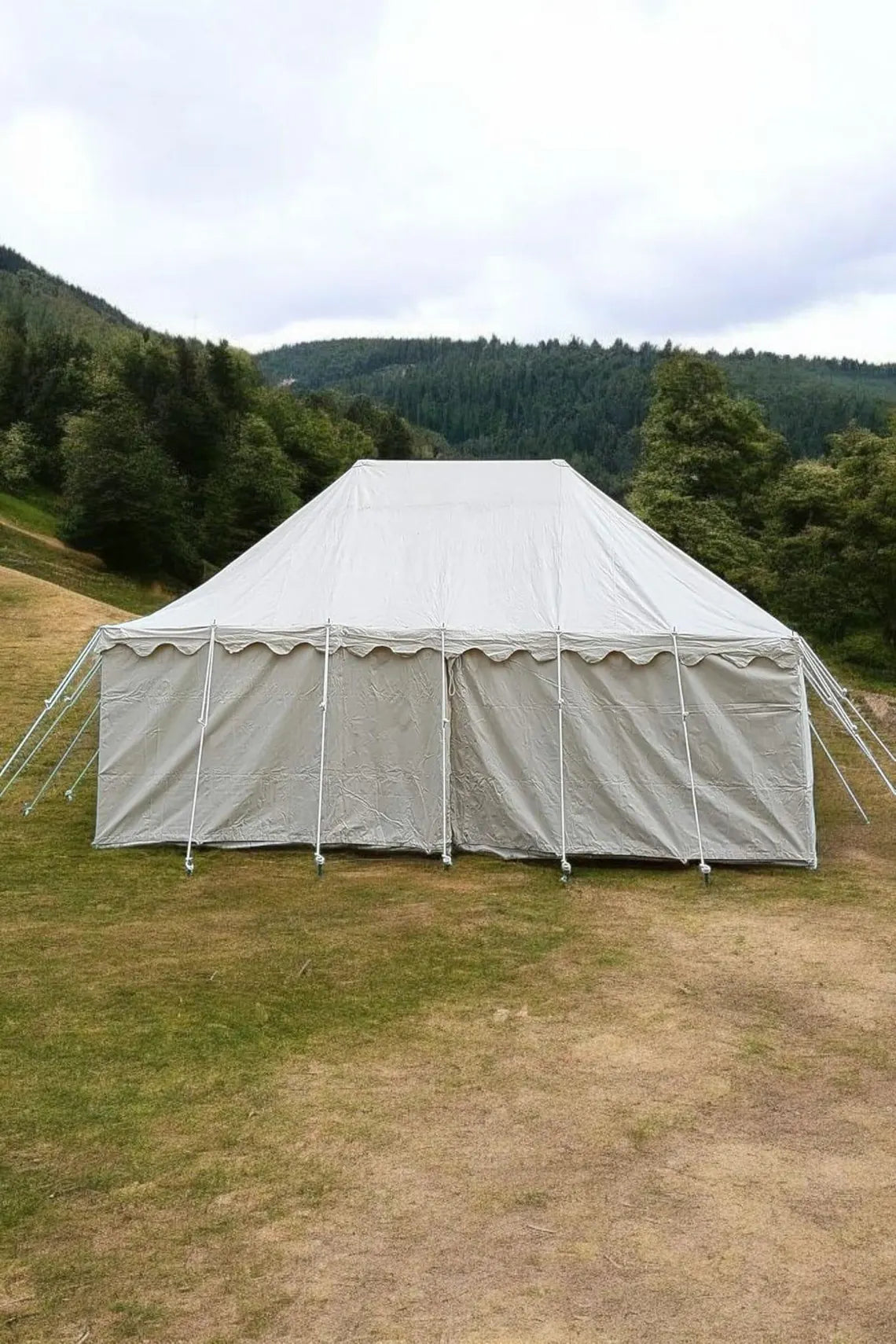 small white tent Medieval Wedding Tent for Event Reenactment – MedievalTents