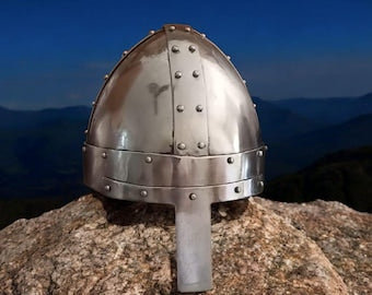 Medieval Spangen helmet, reenactment helmet for norman, saxon, viking helmet