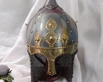Slavic Helmet, Chernigov Helmet, Medieval Helmet, Rus Helmet for Medieval Reenactment