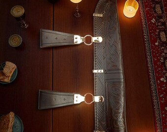 Viking seax, saxon seax for Viking Reenactment, Medieval Scramseax and scabbard type 2