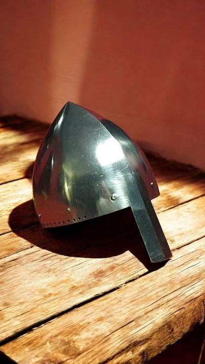 Nasal Helmet, medieval conical helmet for reenactment