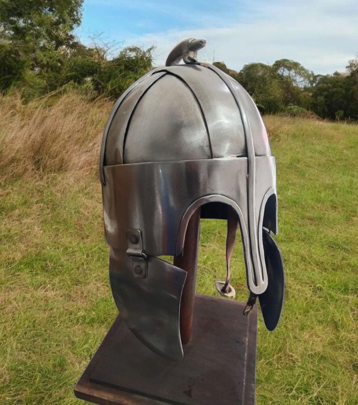 Saxon Pioneer helmet, Wollaston helmet for Reenactment