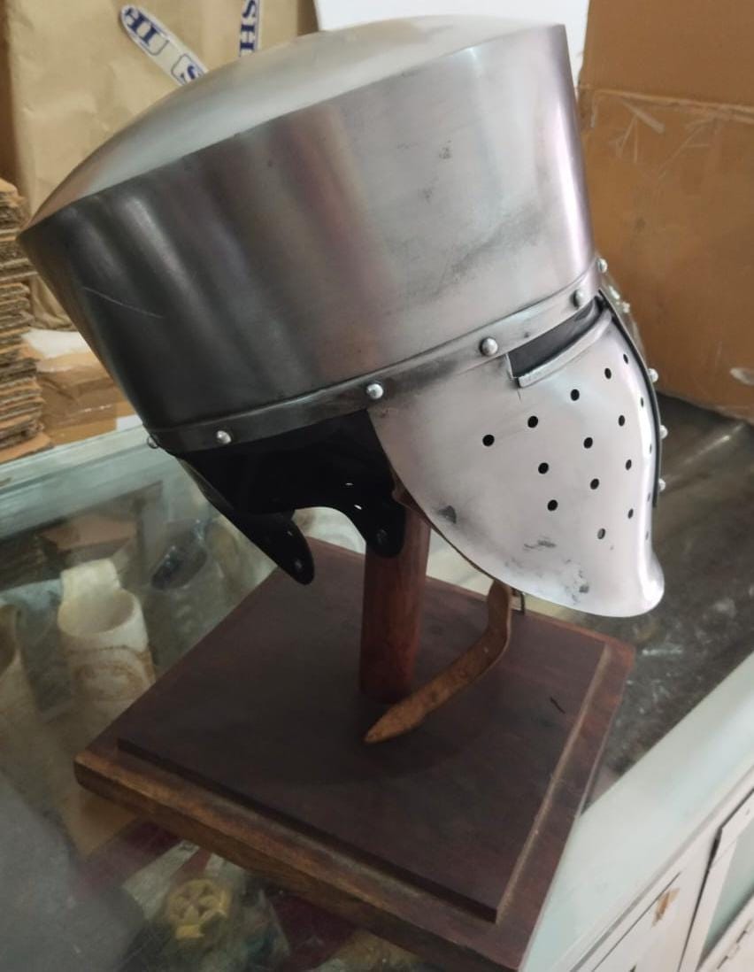 Medieval Pot helmet, Kalota Helmet, 12th century norman helmet for medieval reenactment