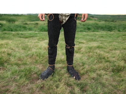 Maille Chausses, Chainmail leggings, Medieval Chausses for Reenactment, 12th-13th century Maille leggings