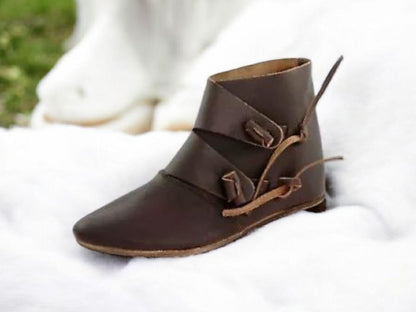Jorvik viking shoe, viking turn shoes, viking boots for Medieval Reenactment