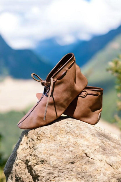 Viking turn shoes, Haithabu medieval shoes, Turn shoes for Reenactment