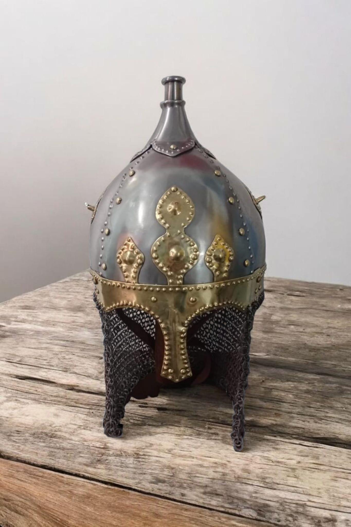 Slavic Helmet, Chernigov Helmet, Medieval Helmet, Rus Helmet for Medieval Reenactment
