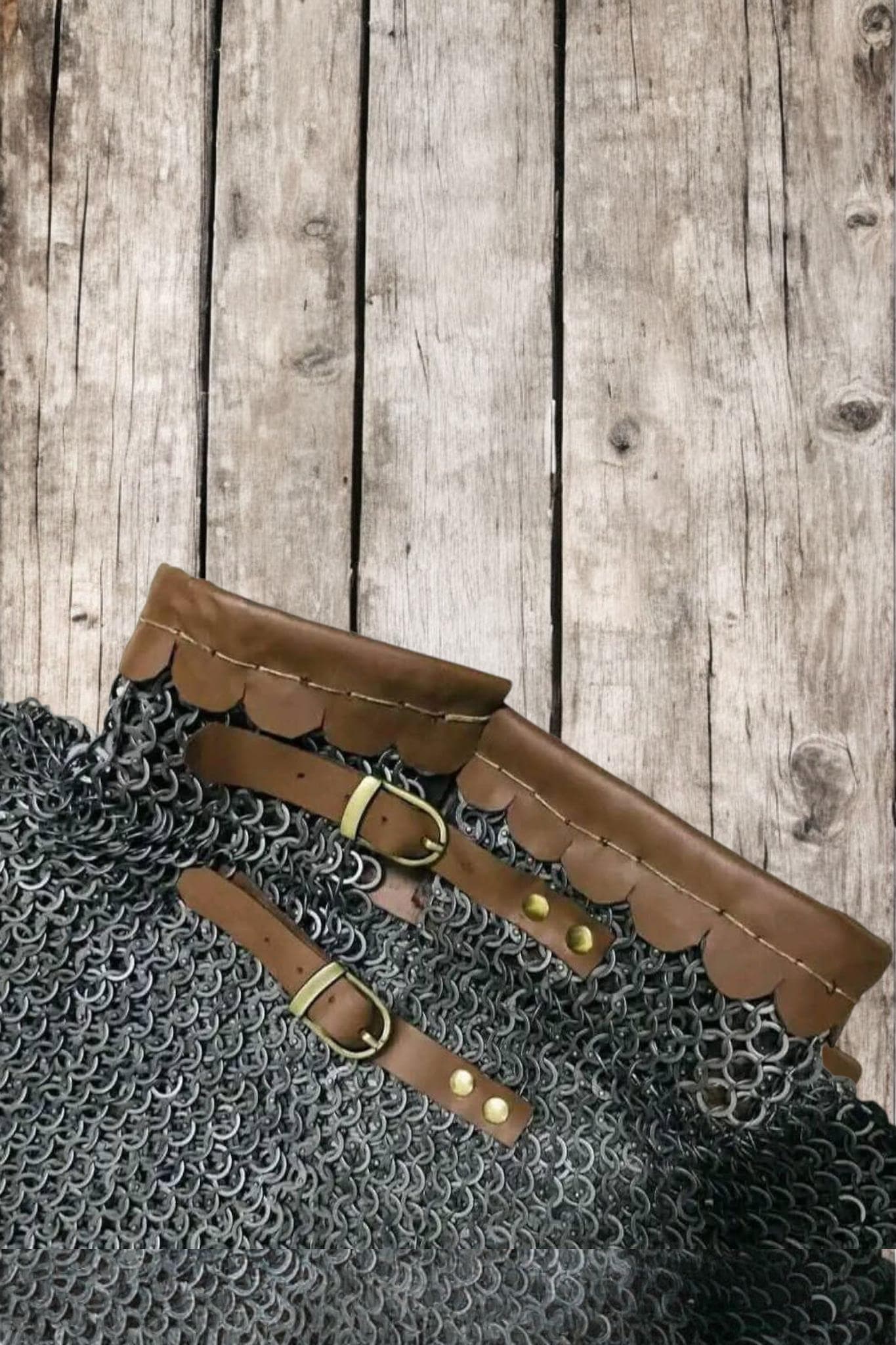 Maille Collar, Bishops Mantle, Medieval Rivited Maille collar 9mm rings for Reenactment