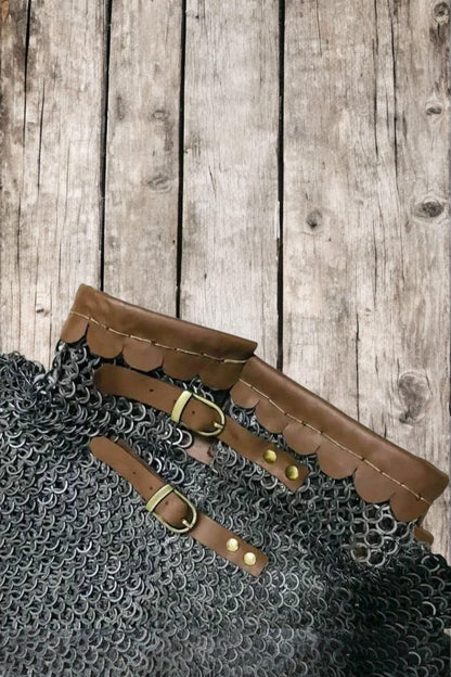 Maille Collar, Bishops Mantle, Medieval Rivited Maille collar 9mm rings for Reenactment