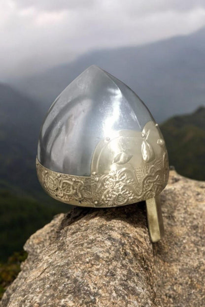 Nemiya Helmet, Medieval Nasal helmet, Rus helmet for Medieval Reenactment
