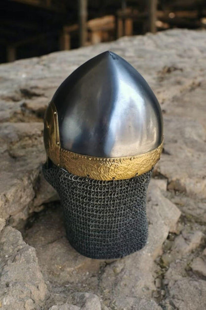Nemiya Helmet, Medieval Nasal helmet, Rus helmet for Medieval Reenactment