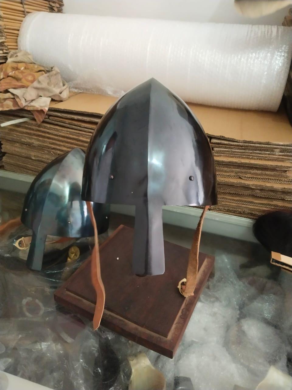 Nasal Helmet, medieval conical helmet for reenactment