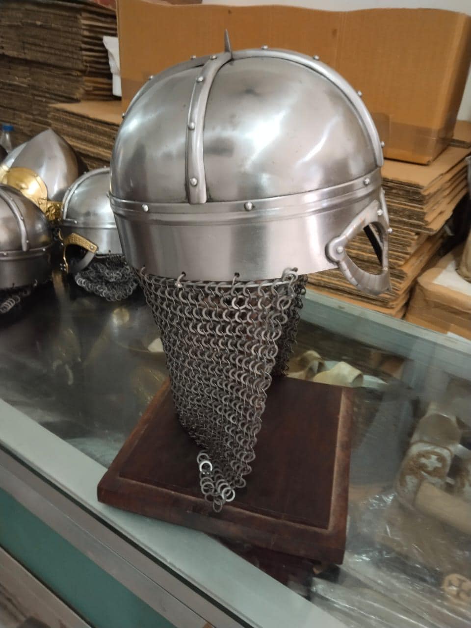 Viking Helmet, Gjermundbu viking helmet, medieval helmet