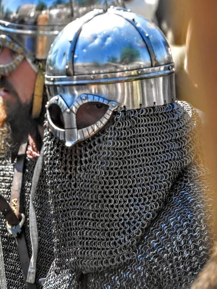 Viking chainmail, Viking maille armour rivited for reenactment