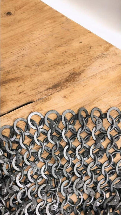 Viking chainmail, Viking maille armour rivited for reenactment
