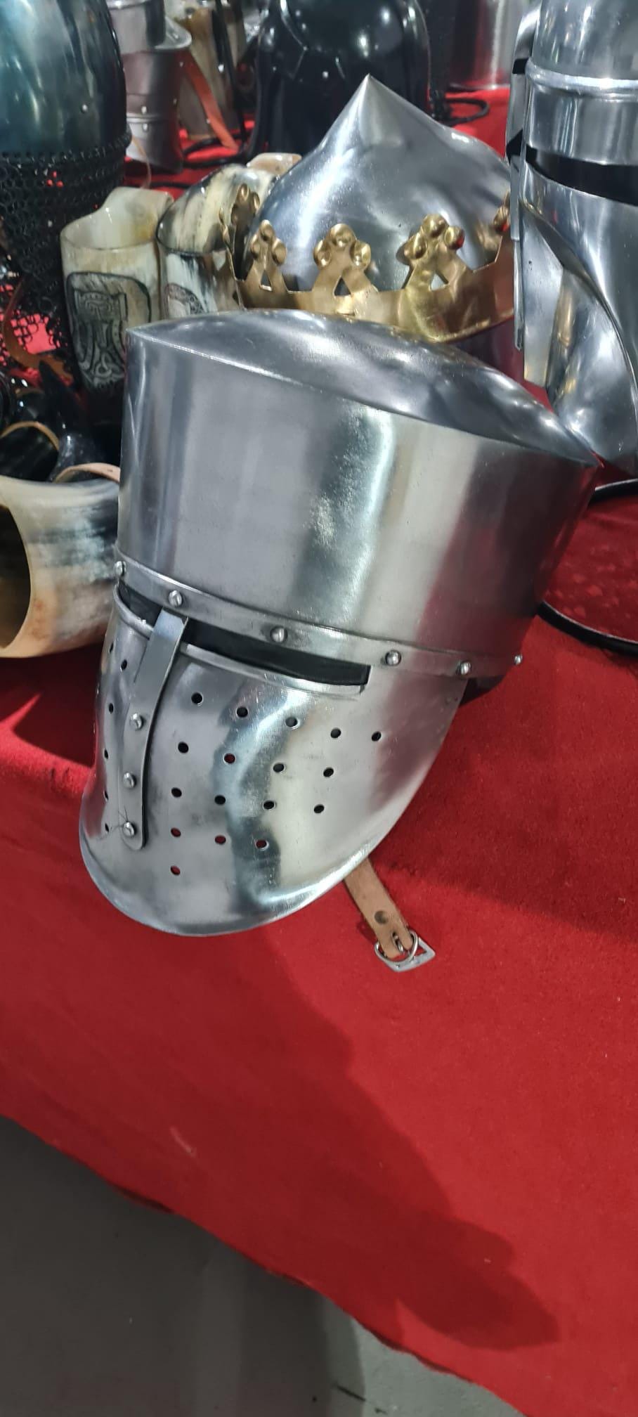 Medieval Pot helmet, Kalota Helmet, 12th century norman helmet for medieval reenactment