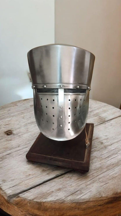 Medieval Pot helmet, Kalota Helmet, 12th century norman helmet for medieval reenactment