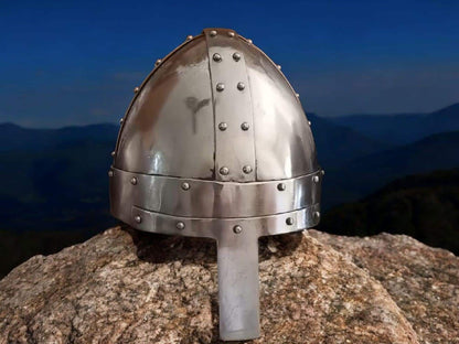 Medieval Spangen helmet, reenactment helmet for norman, saxon, viking helmet