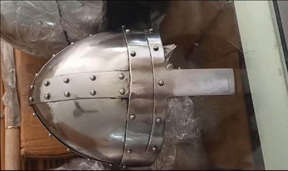 Medieval Spangen helmet, reenactment helmet for norman, saxon, viking helmet