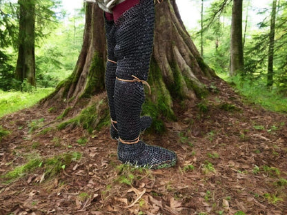 Maille Chausses, Chainmail leggings, Medieval Chausses for Reenactment, 12th-13th century Maille leggings