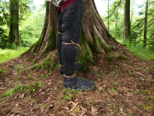 Maille Chausses, Chainmail leggings, Medieval Chausses for Reenactment, 12th-13th century Maille leggings