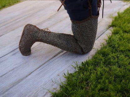 Maille Chausses, Chainmail leggings, Medieval Chausses for Reenactment, 12th-13th century Maille leggings