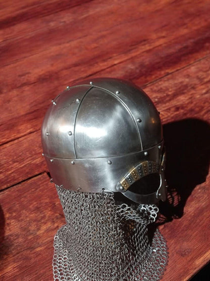 Medieval viking helmet, Tjele helmet for viking reenactment