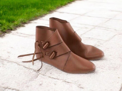 Jorvik viking shoe, viking turn shoes, viking boots for Medieval Reenactment