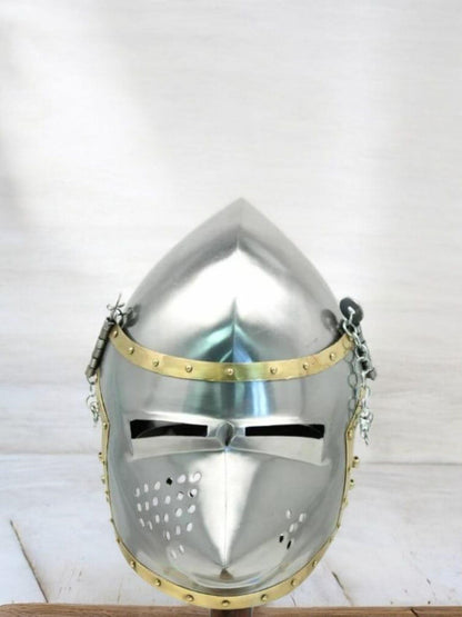Medieval Hound Skull helmet, Pig face helmet for Medieval Reenactment, Knight helmet