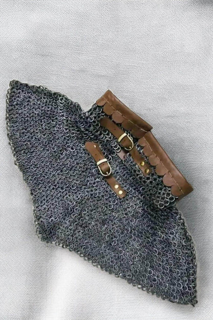 Maille Collar, Bishops Mantle, Medieval Rivited Maille collar 9mm rings for Reenactment