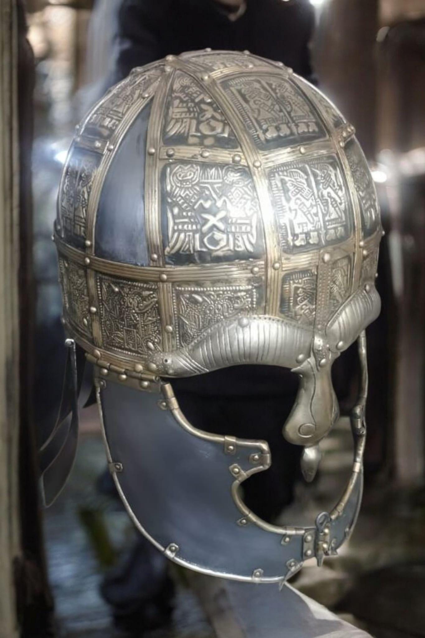 Vendel Helmet, Vendel Helmet XIV, Pre Medieval Helmet for Reenactment