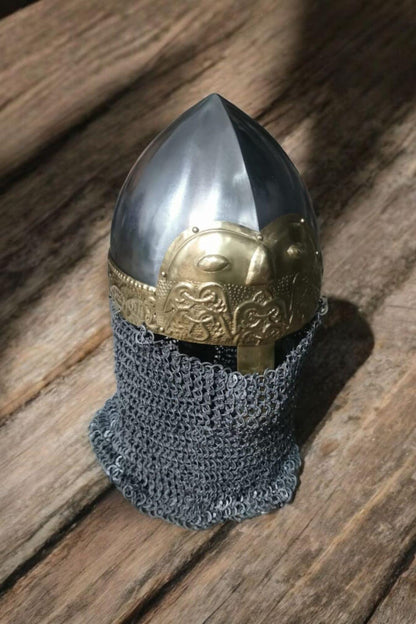 Nemiya Helmet, Medieval Nasal helmet, Rus helmet for Medieval Reenactment
