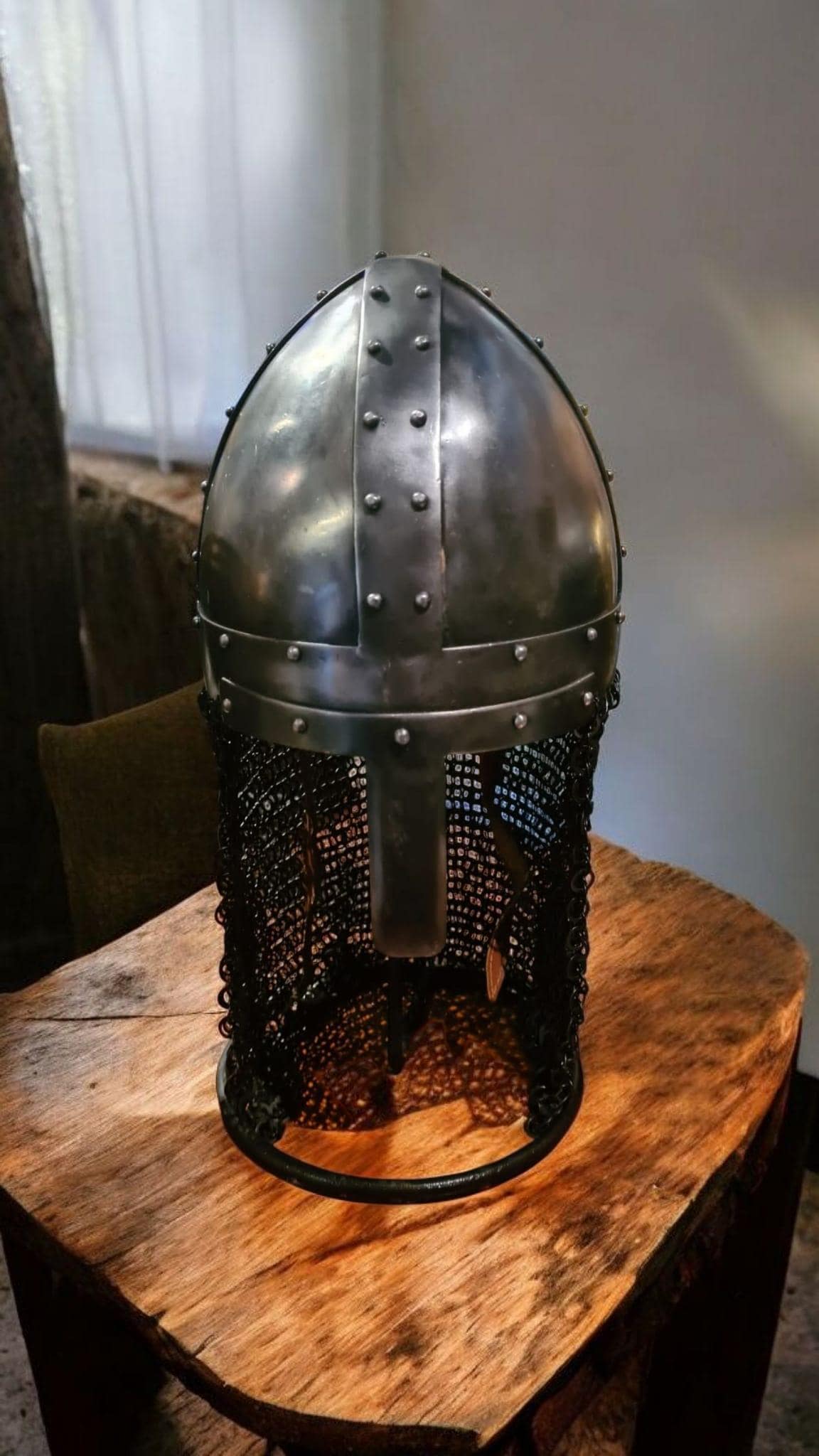 Spangen helmet, medieval helmet for norman, saxon, viking helmet reenactment