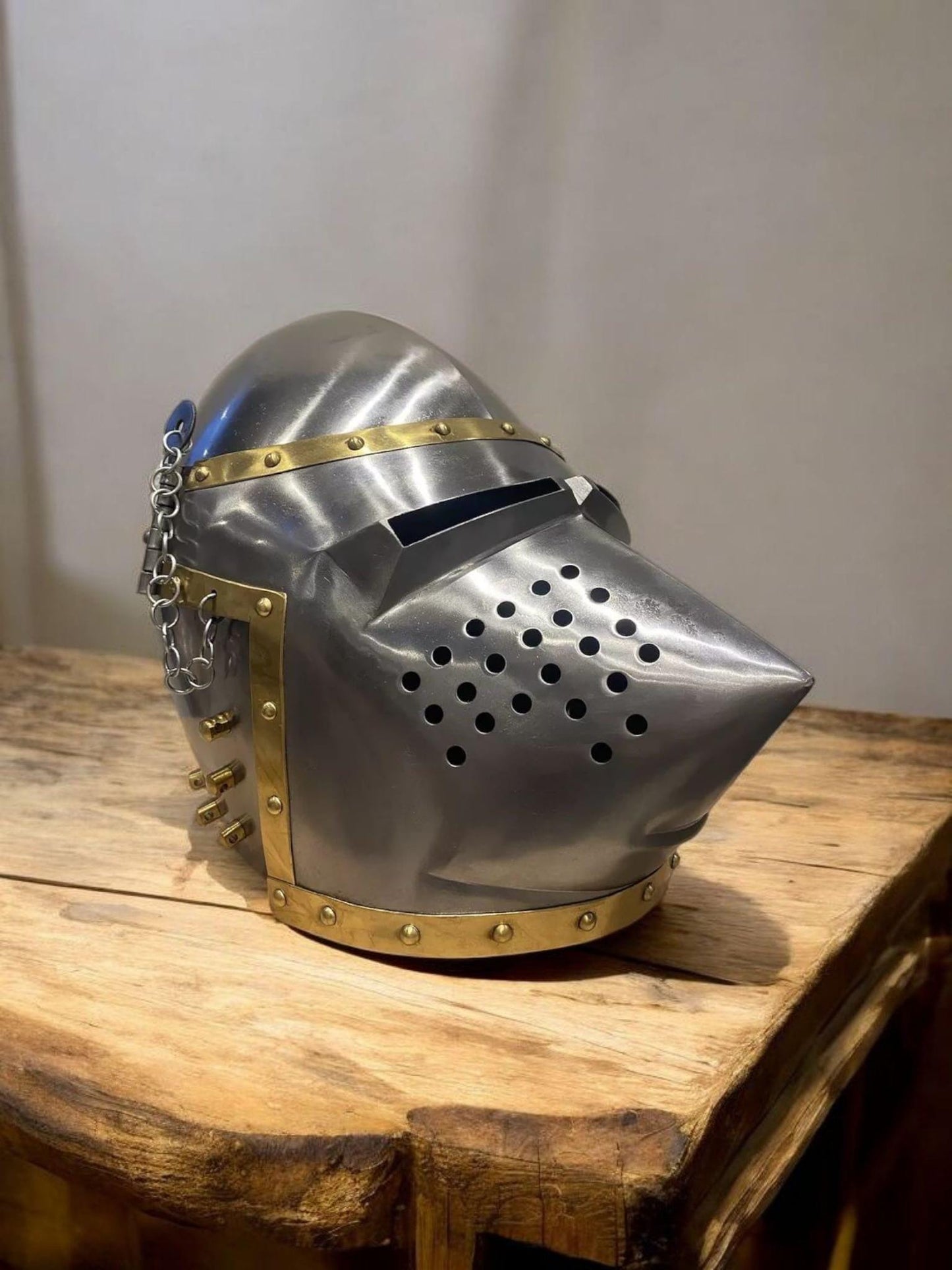 Medieval Hound Skull helmet, Pig face helmet for Medieval Reenactment, Knight helmet