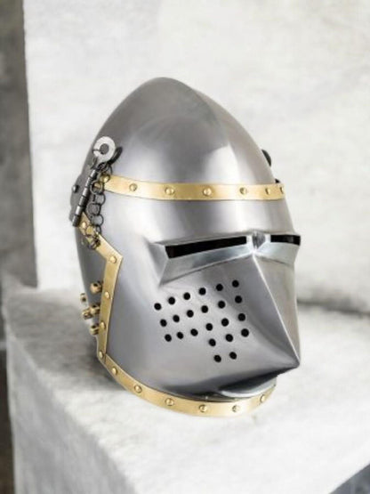 Medieval Hound Skull helmet, Pig face helmet for Medieval Reenactment, Knight helmet