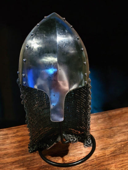 Conical Nasal Helmet, Medieval Helmet for Reenactment