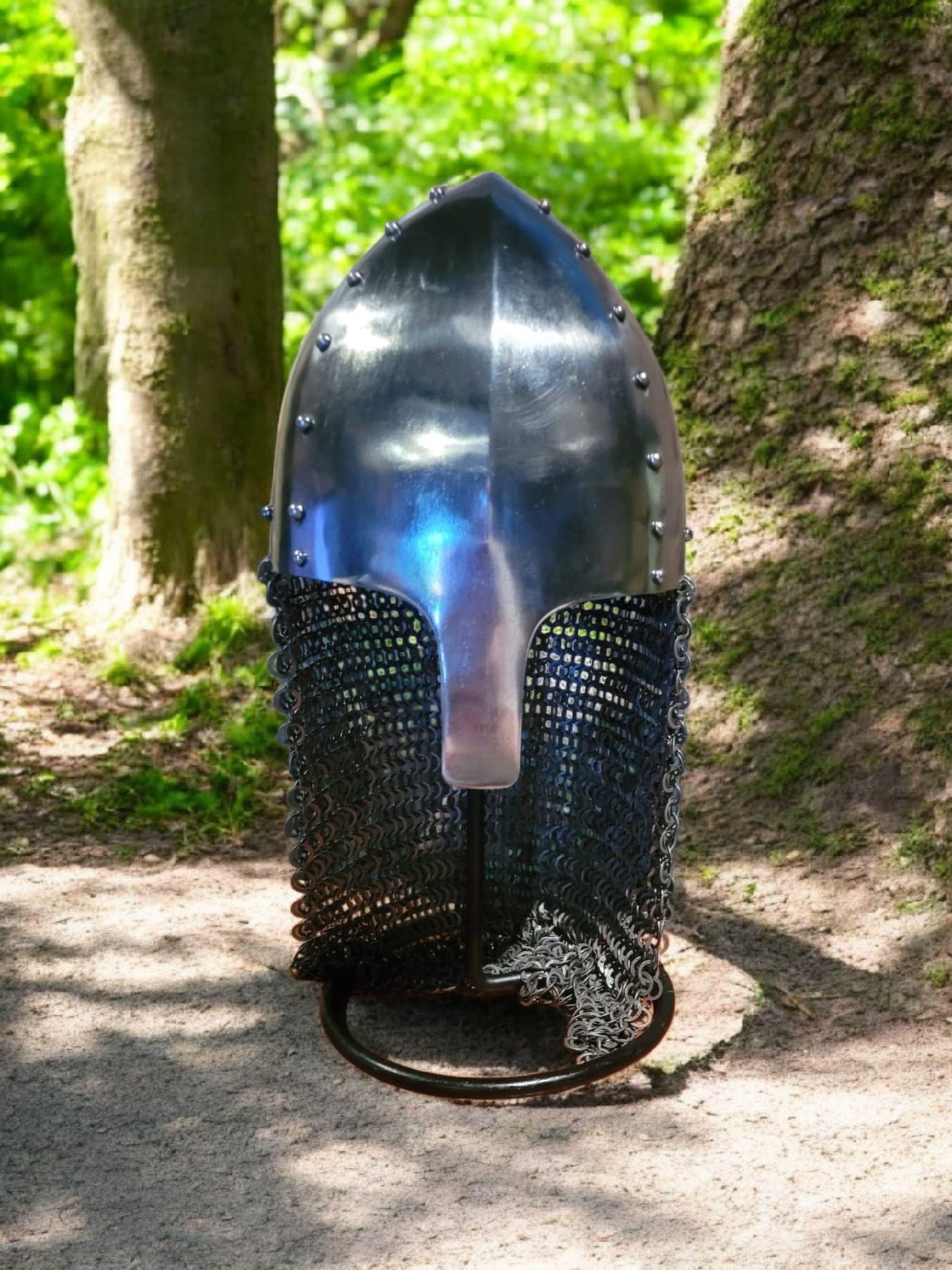 Conical Nasal Helmet, Medieval Helmet for Reenactment