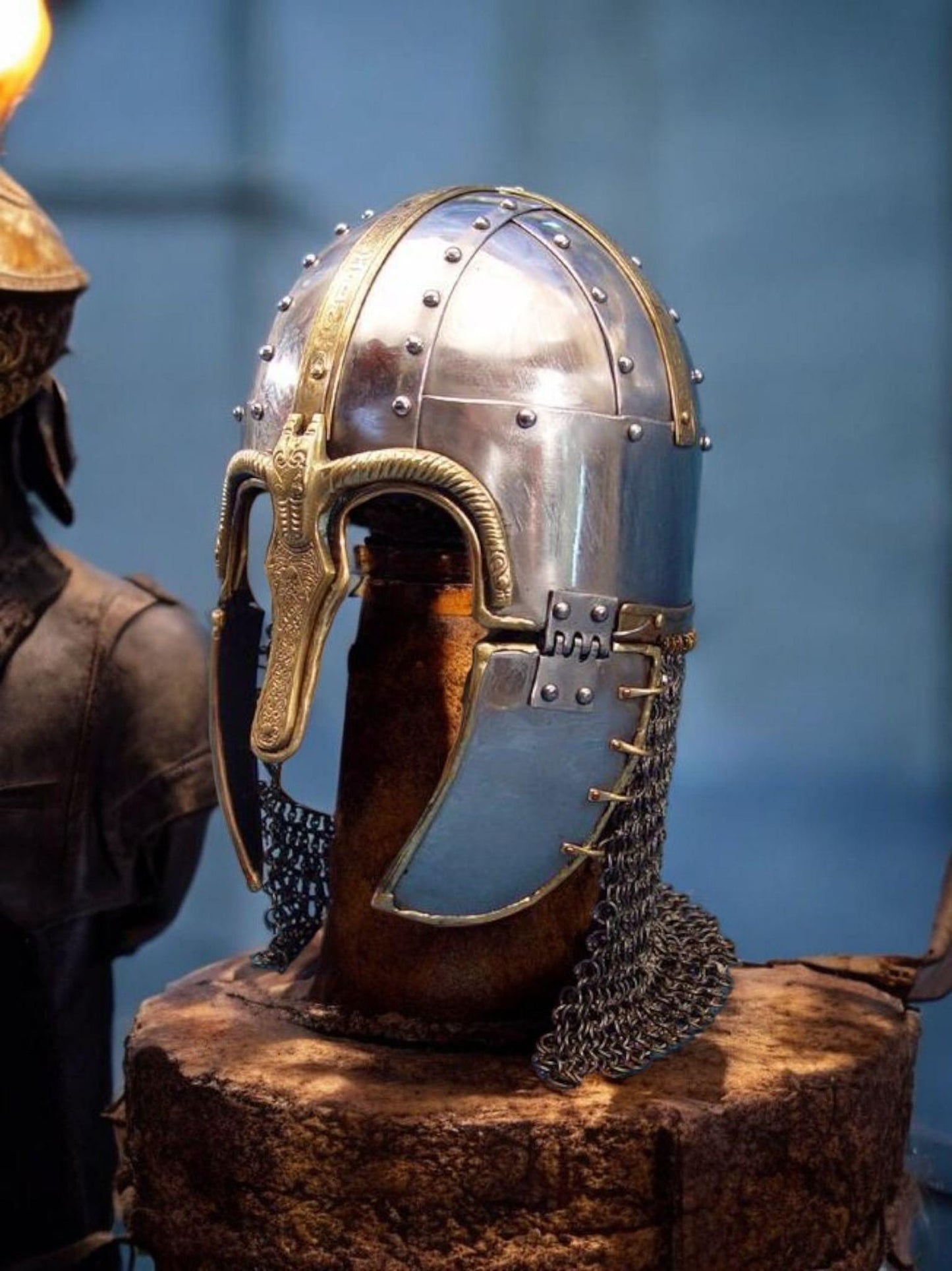 Coppergate Helmet, Medieval helmet for Saxon, Viking Reenactment