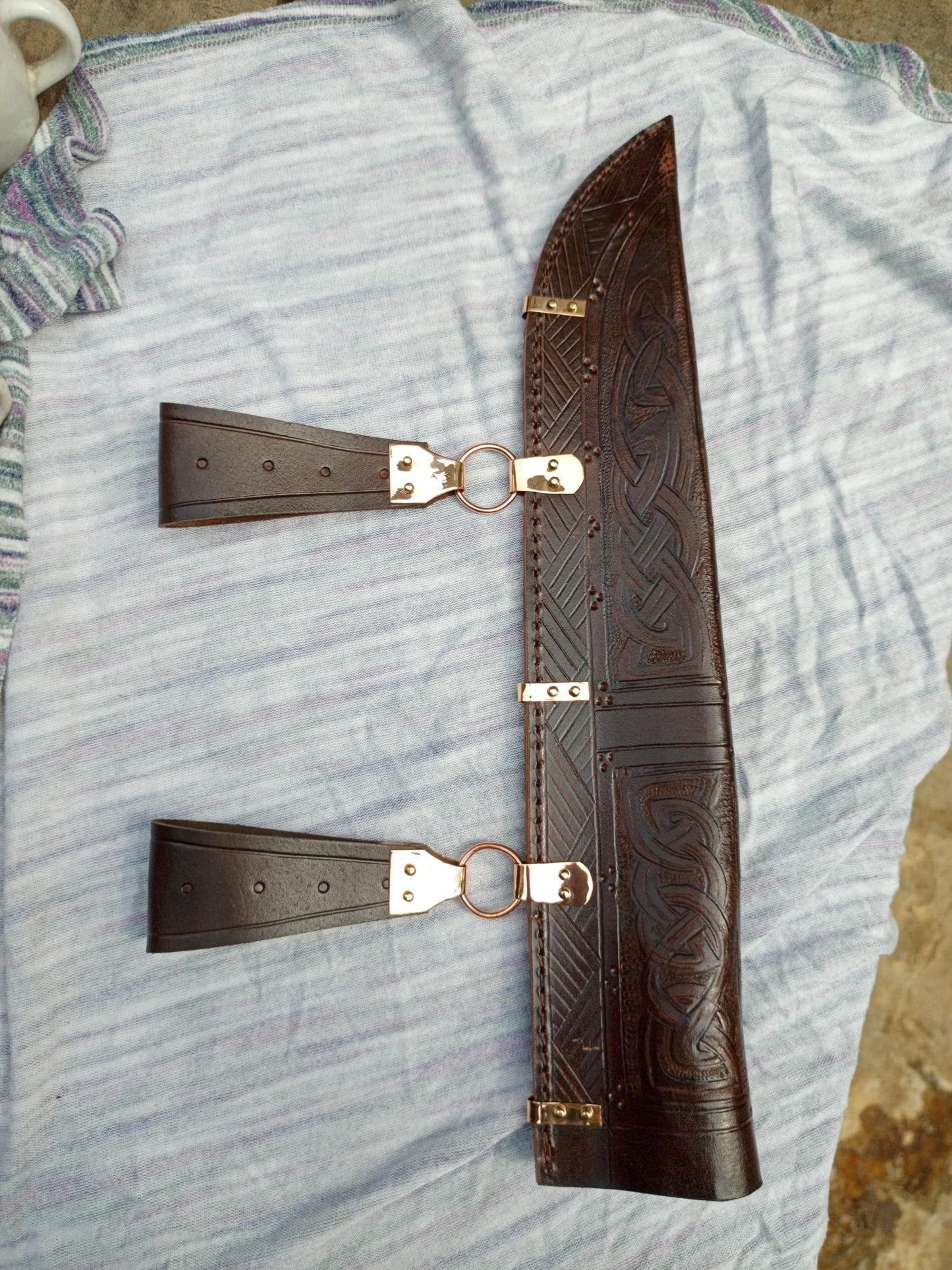 Viking seax, saxon seax for Viking Reenactment, Medieval Scramseax and scabbard type 2