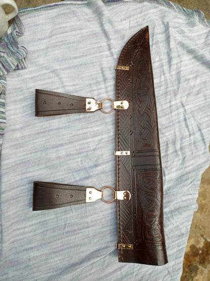 Viking seax, saxon seax for Viking Reenactment, Medieval Scramseax and scabbard type 2