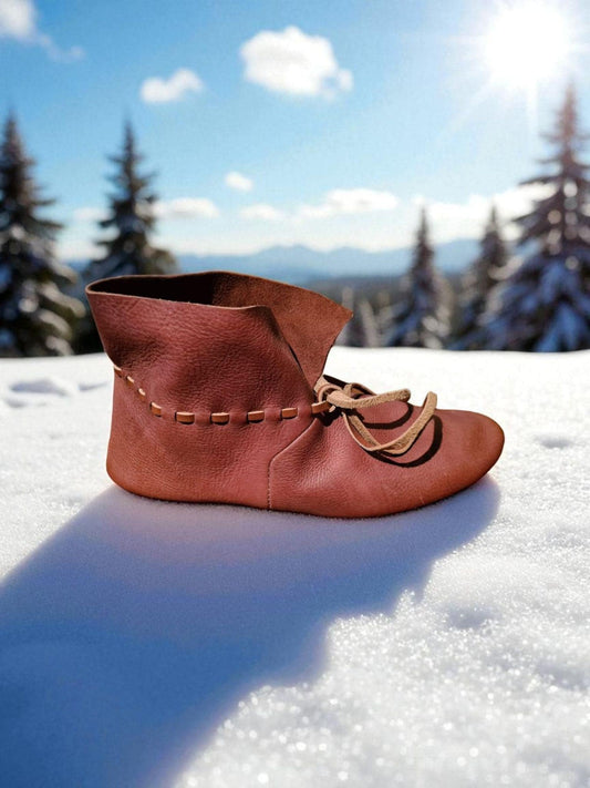 Viking turn shoes, Haithabu medieval shoes, Turn shoes for Reenactment, Haithabu, Novgorod, polish turn shoes