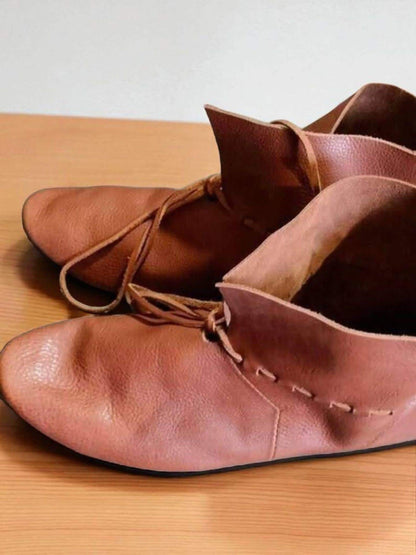 Viking turn shoes, Haithabu medieval shoes, Turn shoes for Reenactment, Haithabu, Novgorod, polish turn shoes