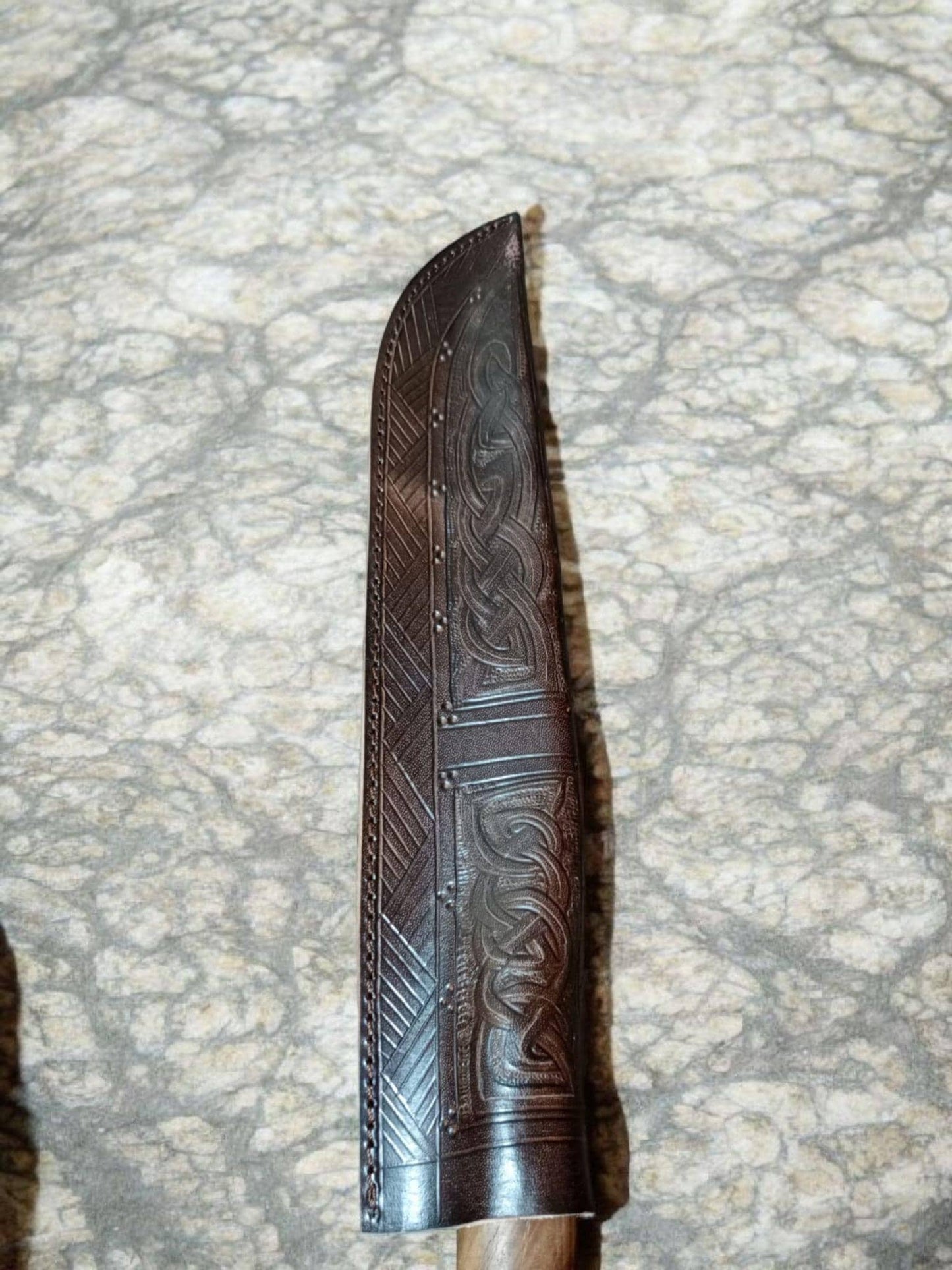 Viking seax, saxon seax for Viking Reenactment, Medieval Scramseax and scabbard type 2