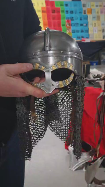Byzantine Helmet, Medieval Pot Helmet, Medieval Helmet for Reenactment