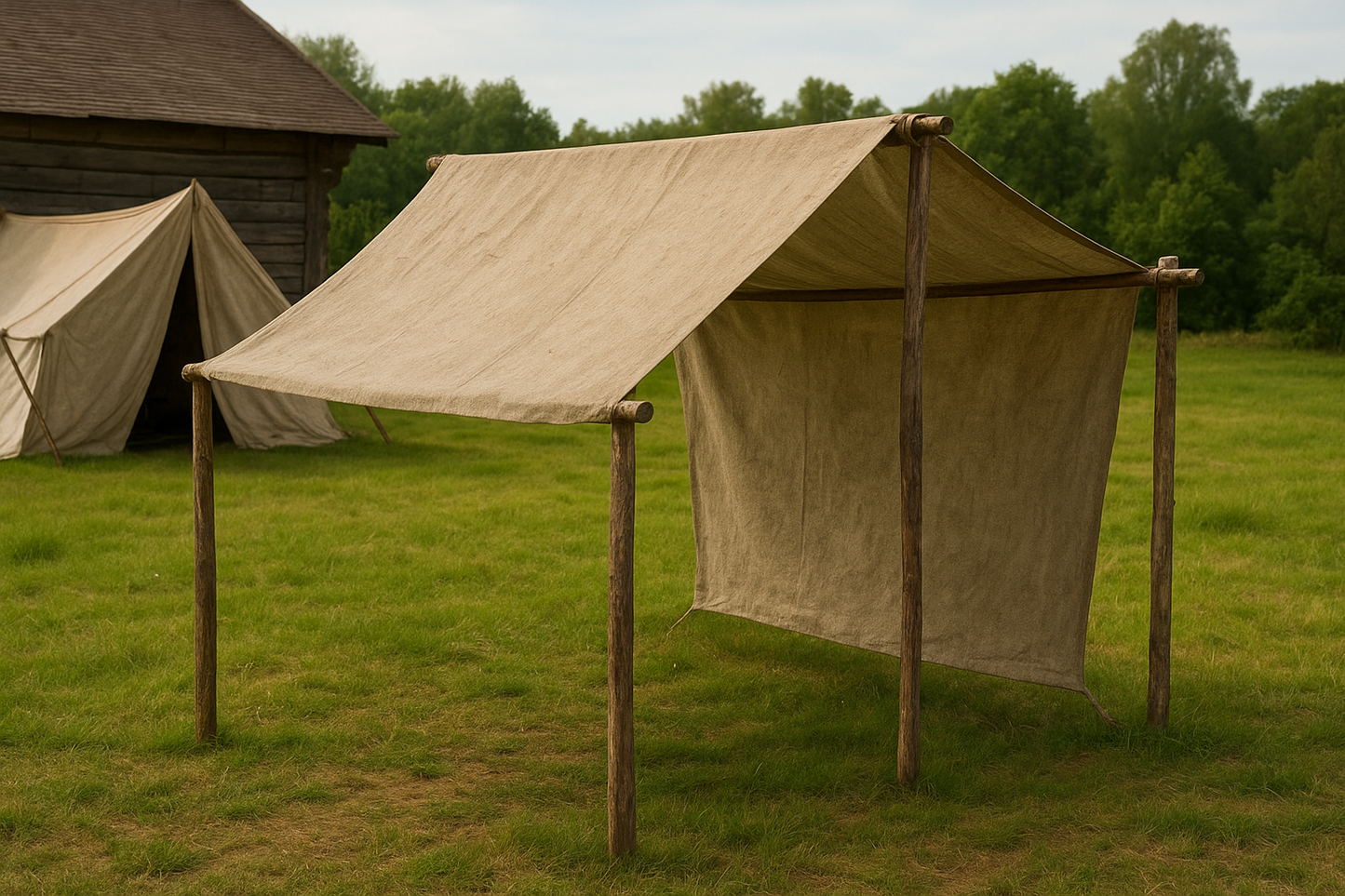Medieval Awning Canvas, Viking Awning for Reenactment