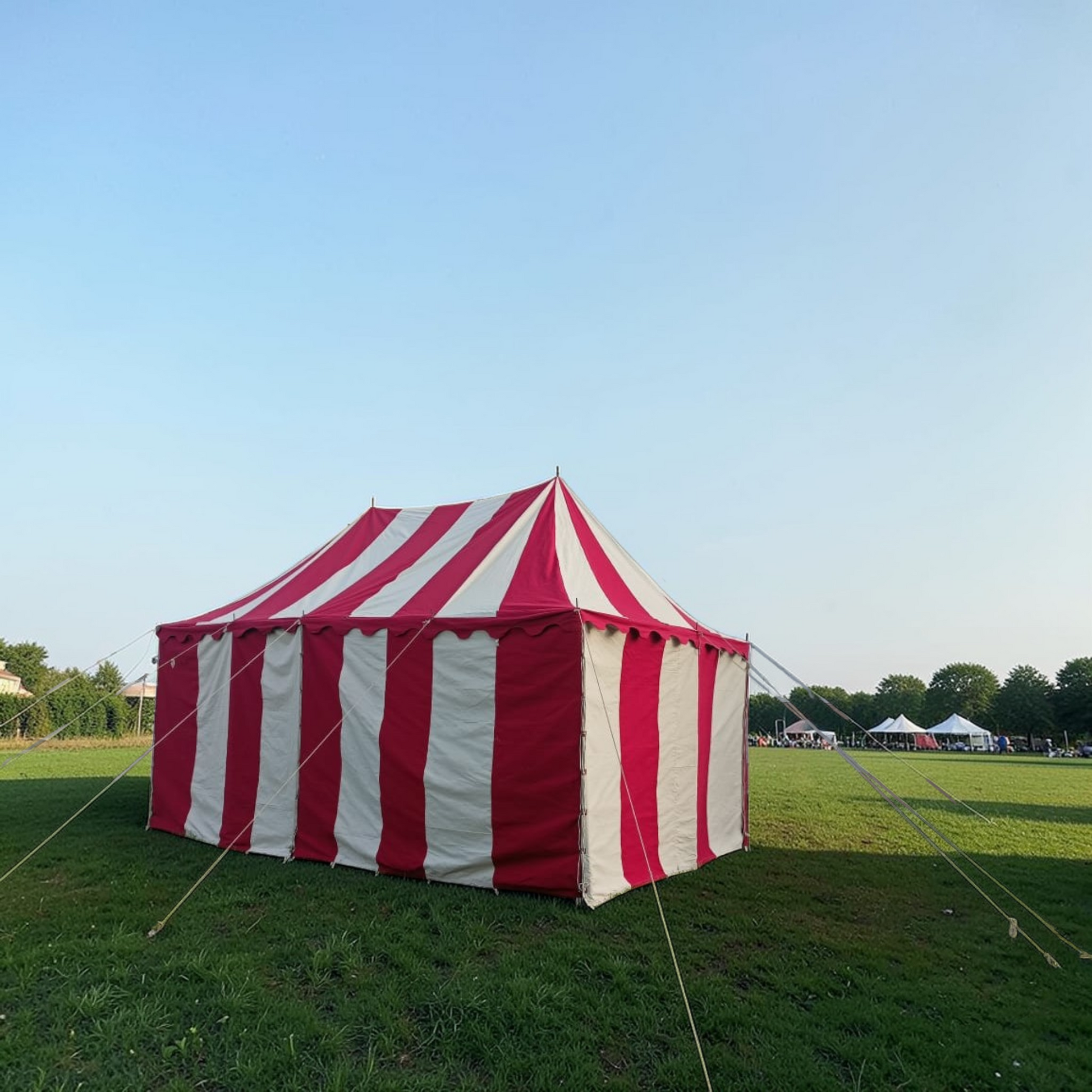 striped tent Medieval Wedding Tent for Event Reenactment – MedievalTents